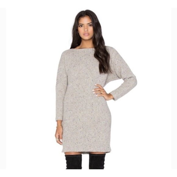 𝅺REBECCA Minkoff Extra Fine Merino Wool Knit Dress Sweater Small (C1) - Picture 1 of 11